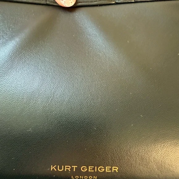 Kurt Geiger Black Quilted Chain Shoulder Bag - Picture 4 of 8
